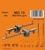 Cmk 129-P48011 - 1:48 Mg 15 Machine Gun (2 Pcs.) - Neu