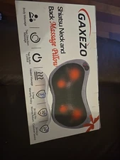 Massage Pillow, Neck and Back Massager with Heat, Shiatsu Massage Pillow for for