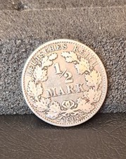 Deutsches Reich 1/2 Mark Münzen  1905 G