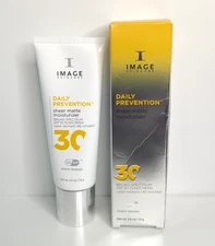 IMAGE SKINCARE Daily Prevention Sheer Matte Moisturizer SPF 30 - 2.6 oz/73 g NIB