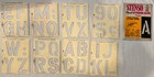 Vintage 1960s Stenso Stencils | Rare Assorted Lettering | Art & Craft | Gothic — photo 9