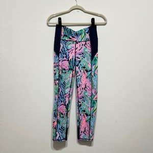 Lilly Pulitzer Luxletic Imara Polo Blue Horizon Par Faction UPF50 Size