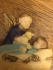 Vintage Plastic Baby Jesus in Manger with Lamb & Angel -  Hong Kong made — photo 4