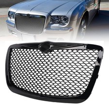 Front Bumper Grille Fit For 2005-2010 Chrysler 300300c Srt Style Gloss Black