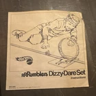VINTAGE 1969 REDLINE HOT WHEELS Rrrumblers Dizzy Dare Set INSTRUCTION SHEET