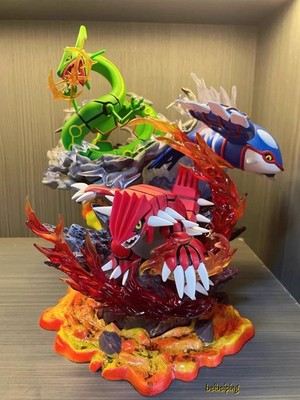 Trio master Groudon Model Kyogre Figure Rayquaza GK Statue