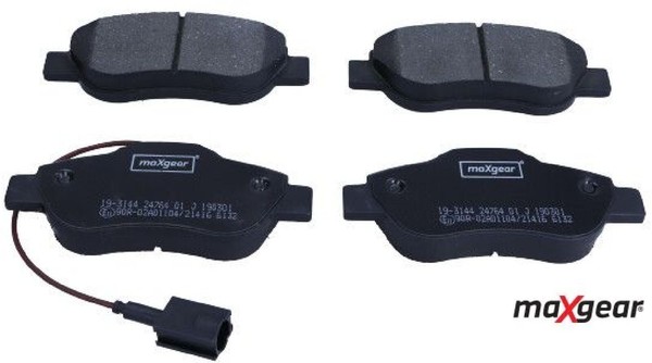 Maxgear 19-3144 Bremsbelagsatz FüR Scheibenbremse Bremsbelagsatz-image