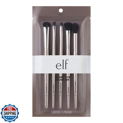 e.l.f. Smoky Eye Brush Kit, 5-Piece Makeup Brush Kit For Creating A Smoky Eye