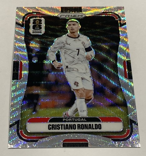 Panini 2026 Prizm FIFA World Cup Cristiano Ronaldo Portugal Silver Wave #367