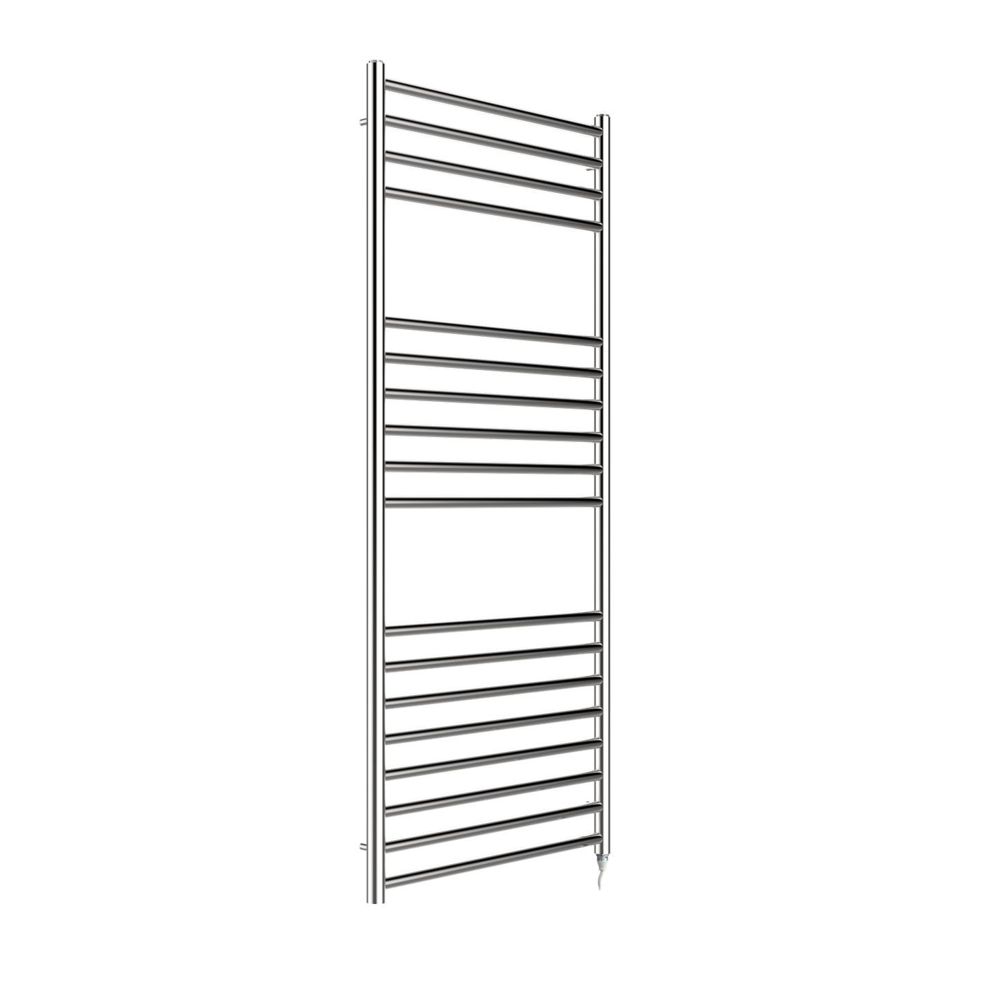Electric Towel Rail Polished Stainless Steel Fixed Temp 600W 600mm x 1400mm