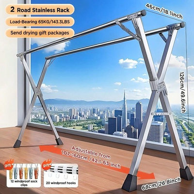 #ad #ad Joybos 78.7 Foldable Stainless Steel Clothes Drying Rack For Indoor Outdoor $26.86