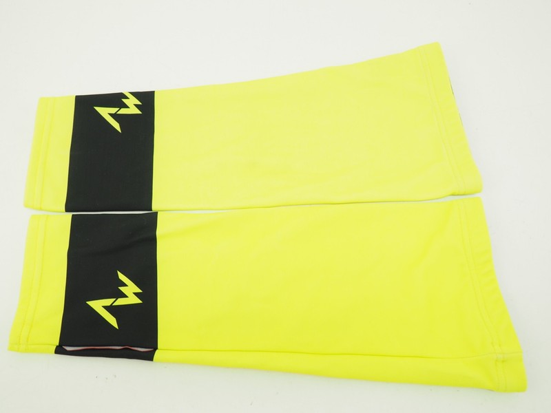 Morvelo Cycling Knee Warmers Yellow/Black Size Small/Medium Neon