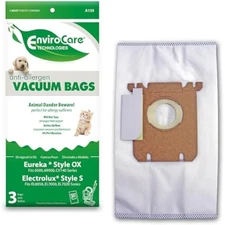 Replacement allergen vacuum bags designed to fit electrolux harmony/ox