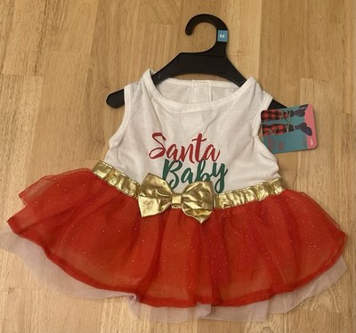 Petco s Merry Makings Razzle Dazzle Santa Baby Dog Dress, M