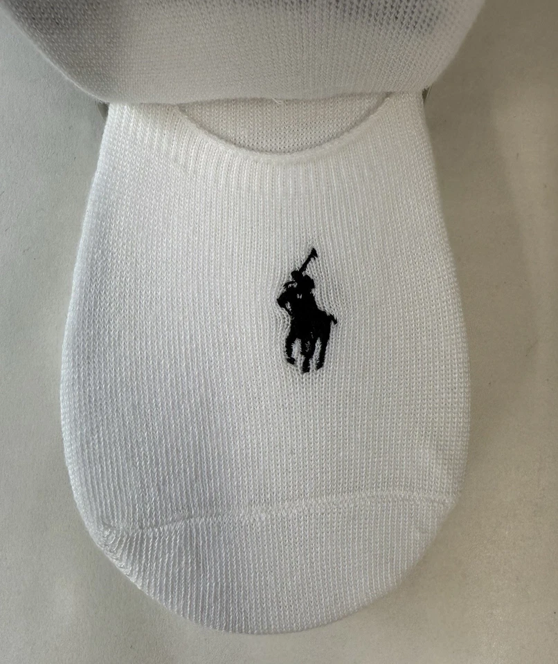 NUEVO CON ETIQUETAS Polo Ralph Lauren Para Mujer 6 Pares Cojín No Show Calcetines Talla 4-10.5 Foto 3 de 4