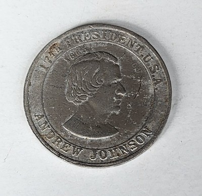 1933 Vintage Premium Cracker Jack Prize 17th President Andrew Johnson Coin