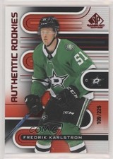 2022 Upper Deck SP Game Used Authentic Rookies Red /225 Fredrik Karlstrom 0bn4