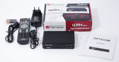 SAT HD Digital Satelliten Receiver DVB-S2 DDR3 2Gb Red Opticum Sloth Mini WiFi