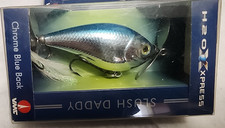 SCARCE H2O Xpress Slush Daddy Chrome Blue Back Topwater Prop Bait Fishing Lure