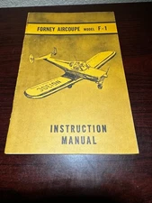 Forney Aircoupe Ercoupe F-1 owners manual information pilots operating handbook