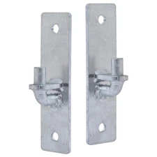 VIVIDA Wall Mount Gate Hinge 2 PCS, Heavy Duty Flat Back Farm Gate Hinge with...