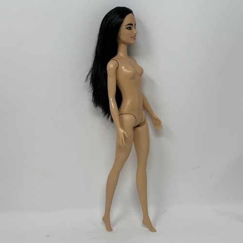 Barbie Mattel Fashionista #177 bambola nuda asiatica capelli lunghi neri - Foto 7 di 10