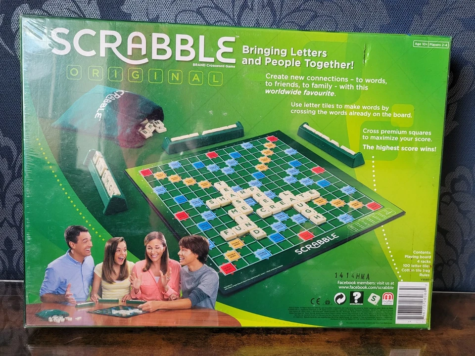 Mattel Scrabble Original Classic Board Tile Game - Image 2 of 4
