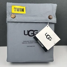 UGG Twin Sheet Set Alahna Chambray Cooling Technology For  All Season Comfort