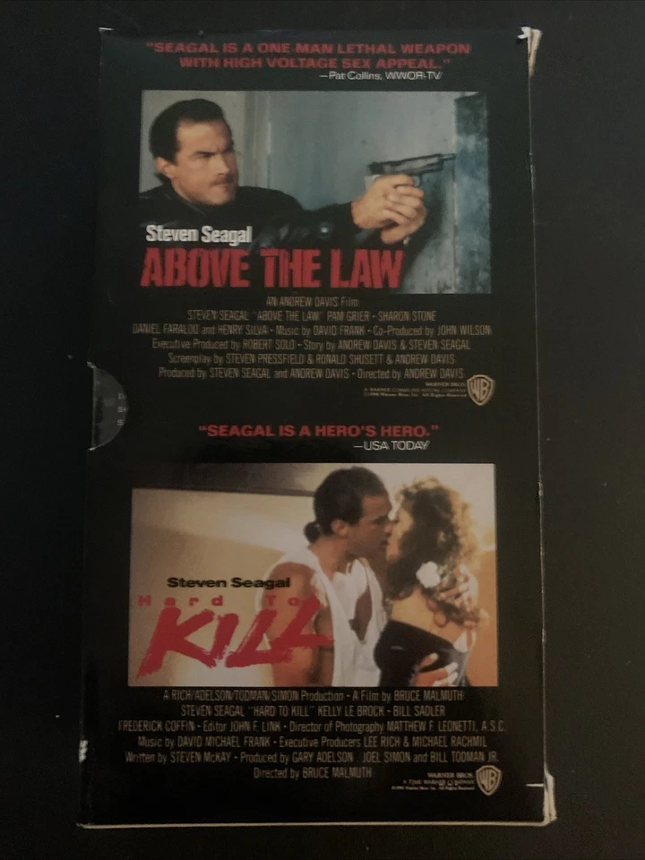 Steven Segal Twin Pack: Above The Law (1988,VHS) & Hard To Kill (1990, VHS) - Image 2 of 4