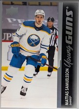 2021-22 Mattias Samuelsson Upper Deck Series 1 Young Guns #230 RC