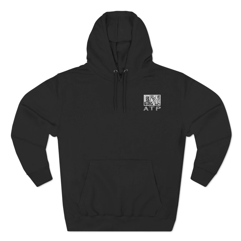 Pickleball - Comic ATP - Three-Panel Fleece Hoodie