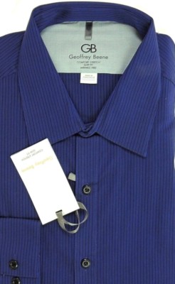 geoffrey beene slim fit dress shirts Geoffrey Beene Men's Slim-Fit Sateen Stretch Dress Shirt