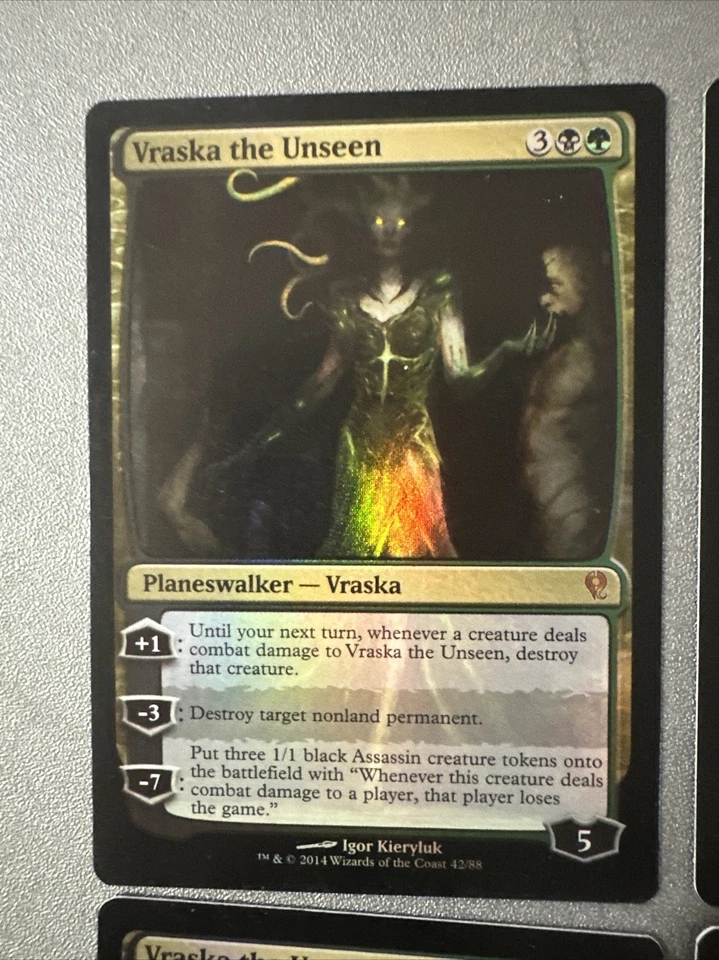 Vraska The Unseen Foil X4 Duel Deck Ex Condition See Front/back Pics - Image 2 of 4