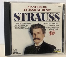 Johann Strauss, Masters Of Classical Music CD, MULTIPLES SHIP/FREE 