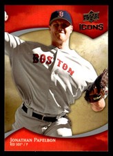 2009 Upper Deck Icons #62 Jonathan Papelbon Card Boston Red Sox