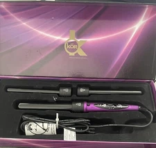 KOR Professional Styling Box Set Pink Cheetah 3P /Flat Iron Missing “ As Is”