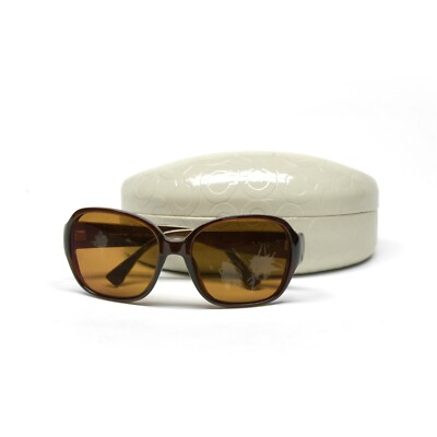COACH S3010 Brown Sunglasses with Case | eBay