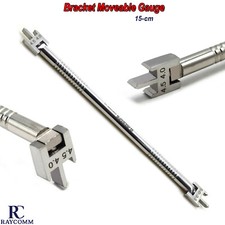 Dental Adjustable Bracket Positioning Gauge Movable Swivel Head Orthodontic Tool