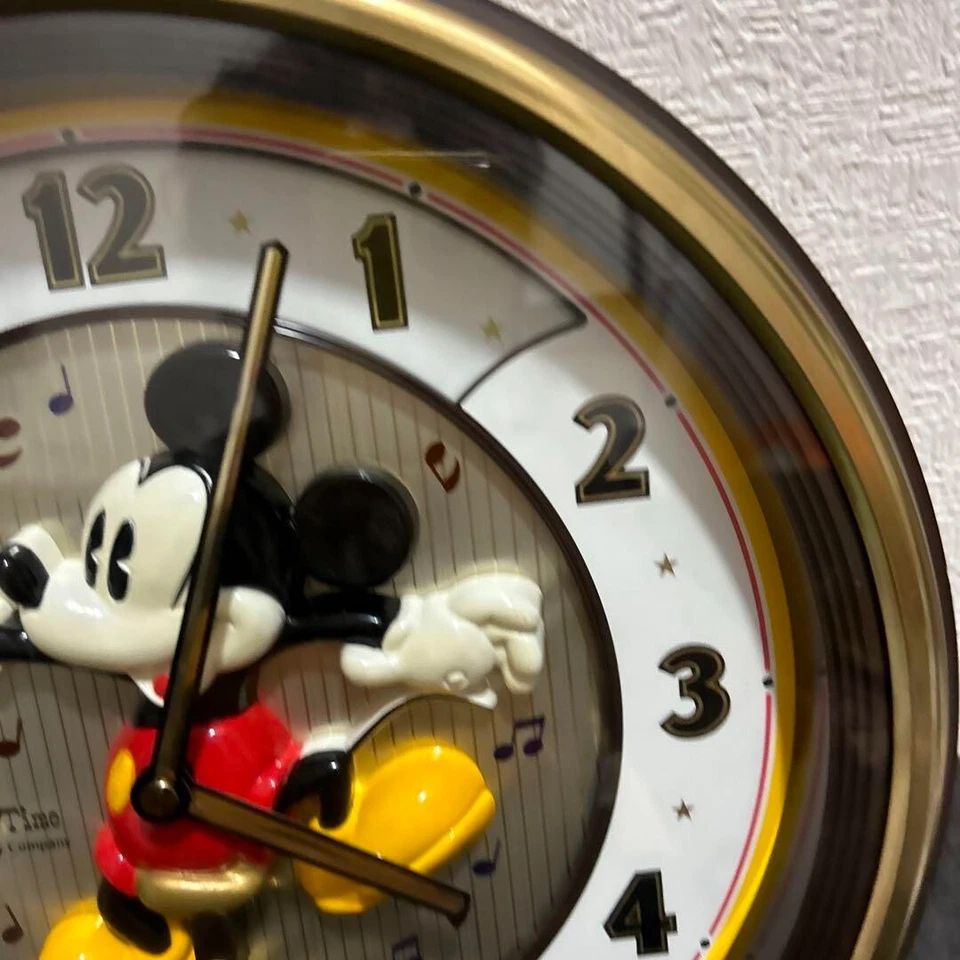 SEIKO Disney FW673B Mickey Mouse Musical Wall Clock – Tested Rare FW673B Used JP - Image 2 of 4