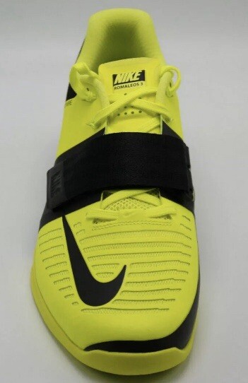 Nike Romaleos 3 Weight Lifting Shoes Volt/Black Nike Romaleos 3 Weight Lifting Shoes Volt Black 852933-700  main image 4