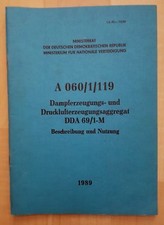NVA Vorschrift A 060/1/119 Dampf- und Drucklufterzeuger DDA 69/1-M 1989