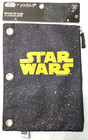 NEW Disney STAR WARS x Yoobi Binder Zip Pencil Case Pouch Folder Black Logo