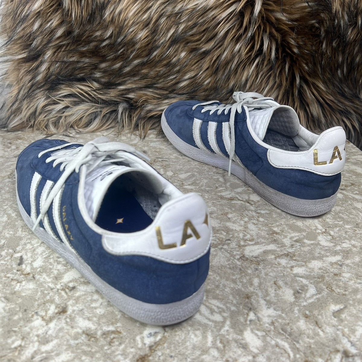 adidas gazelle silver green womens adidas Men Gazelle MLS LA Galaxy – Azteca Soccer main image 1