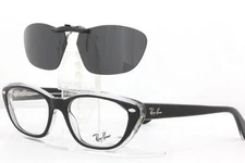 Custom Fit Polarized CLIP-ON Sunglasses For Ray-Ban 5242 53x18 Rayban RB5242 NEW