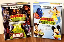 Apples to Apples Express Card Games Mattel Disney & Marvel Editions New