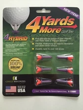 4 Four Yards More 1" HYBRID Purple Golf Tees 6 pack NEW
