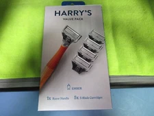 Harry's Value Pack Non-Disposable Razor Handle - Orange - 6ct Ember