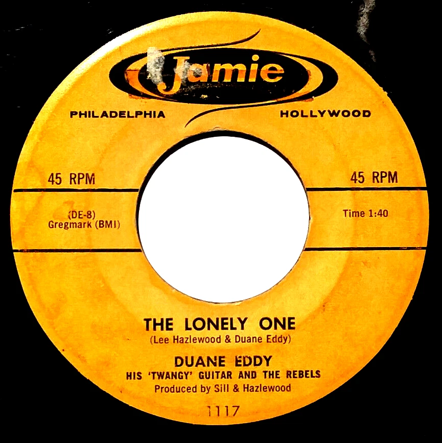 Duane Eddy & The Rebels - The Lonely One / Detour - Vinyl 45rpm 1959 Jamie 1117 - Image 2 of 4