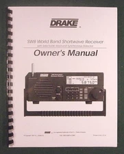 Drake SW-8 Instruction Manual - Premium Card Stock Covers & 28lb Paper!