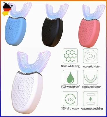 MARKENLOS Schallzahnbürste Zahnbürste elektrisch Schall Akku 360° Borsten Automatisch T1T8
